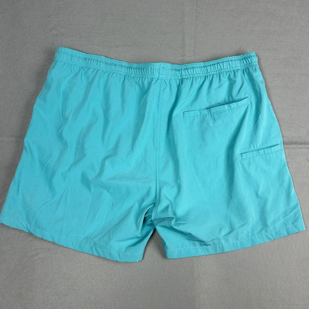Huk Performance Swim Shorts Elastic Waist Mens XXXL Teal Blue H2000132